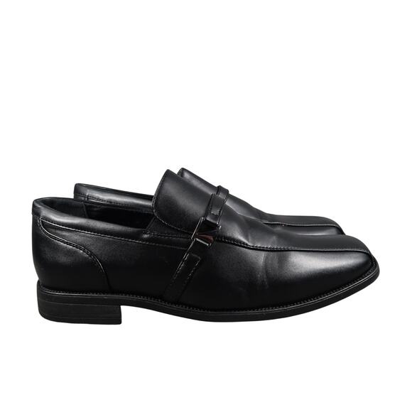 Perry Ellis Shoes Big Kids 6 Lucas Loafers Dress Slip On Formal Classic Black - Picture 1 of 12